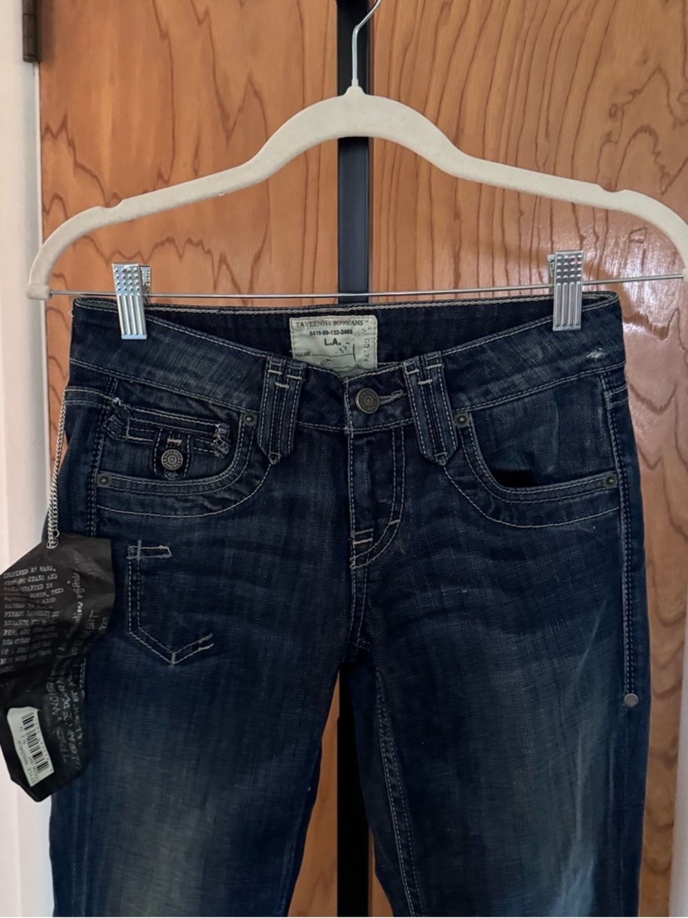 Taverniti So Jeans Women’s Dark Wash Blue Slim Jeans 24 - Picture 2 of 13